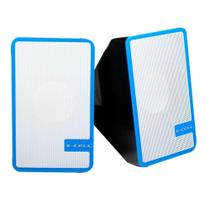 Caixa de Som X-Cell Multimídia, 6W, USB, P2, Preto/Branco e Azul - XC-CM-07 Caixa de Som X-Cell Multimídia, 6W, USB, P2, Preto/Branco e Azul - XC-CM-07