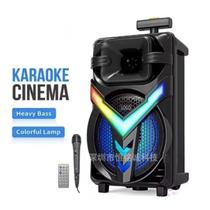 Caixa de Som ZQS-8158 Bluetooth Sing-e com Microfone e Rodinha 20w Som Alto e Potente LED RGB Rádio FM USB TF Caixa de Som ZQS-8158 Bluetooth Sing-e com Microfone e Rodinha 20w Som Alto e Potente LED RGB Rádio FM USB TF