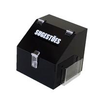 Caixa de sugestões - Preto Caixa de sugestões - Preto