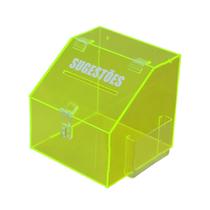 Caixa de sugestões - Verde fluorescente Caixa de sugestões - Verde fluorescente
