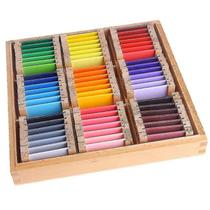 Caixa de tablet colorida Montessori Sensorial Material Learning Caixa de tablet colorida Montessori Sensorial Material Learning