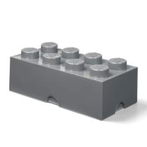 Caixa de tijolos de armazenamento LEGO - Empilhável - Brick 8, Stone Grey