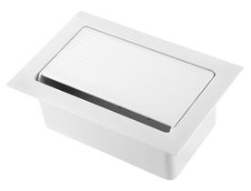 Caixa de Tomada de Embutir em Mesa ou Móvel ABS com 4 Tomadas 10A e 4 Espaços Para Dados BO Box 2