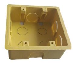Caixa De Tomada E Interruptor Para Embutir Parede 4X4 Amarelo - 10 Unid. Caixa De Tomada E Interruptor Para Embutir Parede 4X4 Amarelo - 10 Unid.