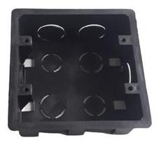 Caixa De Tomada E Interruptor Para Embutir Parede 4X4 Preto - 10 Unid. Caixa De Tomada E Interruptor Para Embutir Parede 4X4 Preto - 10 Unid.