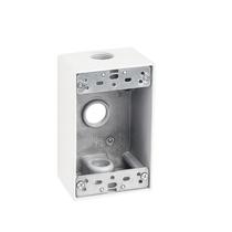 Caixa de tomada elétrica à prova de intempéries Sealproof 1 módulo 9 cm Caixa de tomada elétrica à prova de intempéries Sealproof 1 módulo 9 cm