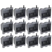 Caixa de tomada elétrica AIRTAK 2-Gang 26 polegadas cúbicas (12 unidades) Caixa de tomada elétrica AIRTAK 2-Gang 26 polegadas cúbicas (12 unidades)