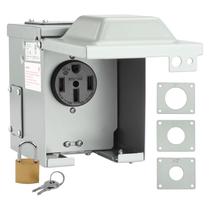 Caixa de Tomada Elétrica RVMATE RV/EV 50A 125/250V à Prova D'Água - Certificação ETL