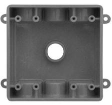Caixa de tomada elétrica Sealproof 2 módulos 7 furos em policarbonato Caixa de tomada elétrica Sealproof 2 módulos 7 furos em policarbonato