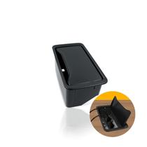 Caixa de Tomada Preta Para Embutir Em Mesa E Painel Com 6 Tomadas E 4 Conectores Cat5e Dutotec