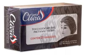 Caixa de Touca Descartável Preta 25un - Santa Clara