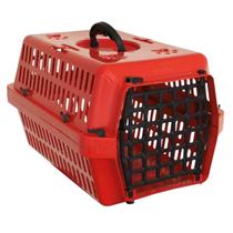 Caixa de Transporte Animais Pequenos Vermelho 26cm Alvorada Caixa de Transporte Animais Pequenos Vermelho 26cm Alvorada