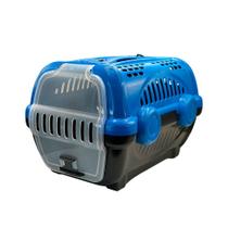 Caixa de Transporte Azul N2 Para Cães Cachorro Gato Pets