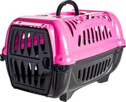 Caixa De Transporte Cães E Gatos, Porte Pequeno ROSA Caixa De Transporte Cães E Gatos, Porte Pequeno ROSA
