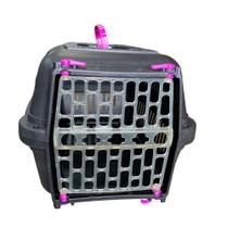 Caixa de Transporte Cães Gatos Coelhos 27x32x45cm Até 7kg - Durapets