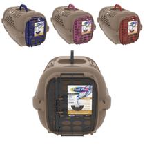 Caixa De Transporte Cães Gatos Viagem Premium Gold N 3 Até 10kg