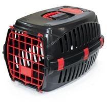 Caixa De Transporte Christino Pet Nº2 Black Vermelho