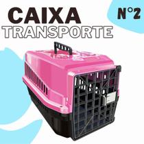 Caixa de Transporte de Plástico N2 -Gatos Cães Coelhos - Pequeno Porte