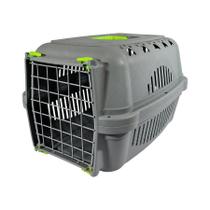 Caixa de Transporte DuraPets Amarela com Porta de Aço para Cães e Gatos - Tamanho 2