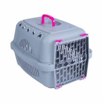 Caixa de Transporte DuraPets Elegance Pink para Cães e Gatos - Tamanho 2