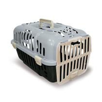 Caixa de Transporte Furacão Pet Joy Cinza para Cães e Gatos Caixa de Transporte Furacão Pet Joy Cinza para Cães e Gatos