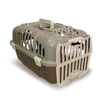 Caixa de Transporte Furacão Pet Joy Marrom para Cães e Gatos