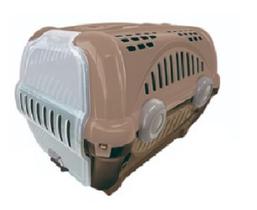Caixa de Transporte Furacao Pet Luxo Marrom (Export) N2 - Furacão Pet