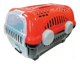 Caixa De Transporte Furacão Pet Luxo N1 Vermelha
