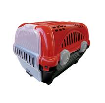 Caixa de Transporte Furacao Pet Luxo Vermelho N2