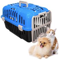 Caixa De Transporte Joy N1 Furacão Pet Para Cães E Gatos Até 6kg - AZUL