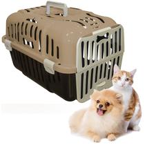 Caixa De Transporte Joy N1 Furacão Pet Para Cães E Gatos Até 6kg - MARROM