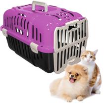 Caixa De Transporte Joy N1 Furacão Pet Para Cães E Gatos Até 6kg - ROSA