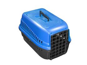 Caixa De Transporte N.2 Cão Cachorro Gato Pequena Azul