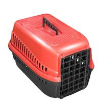 Caixa De Transporte N.2 Cão Cachorro Gato Pequena Vermelha - Pet