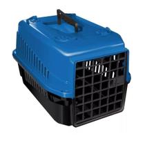 Caixa De Transporte N3 Para Cães E Gatos Grande Azul Pet Viagem - Mecpet