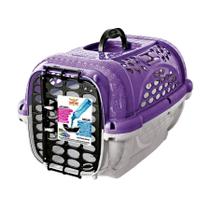 Caixa de Transporte Panther Pop Plast Pet Lilás para Cães e Gatos - Tamanho 4 Caixa de Transporte Panther Pop Plast Pet Lilás para Cães e Gatos - Tamanho 4