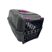 Caixa de Transporte para Animais de Pequeno Porte N1 Rosa Black