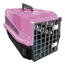Caixa de Transporte Para Animais N4 Cachorros e Gatos Rosa Caixa de Transporte Para Animais N4 Cachorros e Gatos Rosa