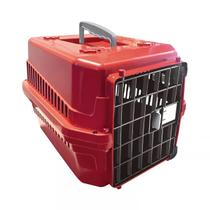 Caixa de Transporte Para Animais Porte Pequenos 27cm Vermelho