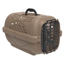Caixa De Transporte Para Cães e Gatos Panther Gold Nº 1 - Preta - PLAST PET