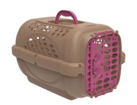Caixa De Transporte Para Cães e Gatos Panther Gold Nº 2 - Rosa - PLAST PET