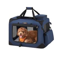 Caixa de Transporte para Cães Feandrea Dobrável Portátil Azul 61cm Caixa de Transporte para Cães Feandrea Dobrável Portátil Azul 61cm