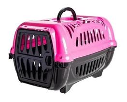 Caixa De Transporte Para Gato Coelho Cão Pequeno Nº1 Rosa