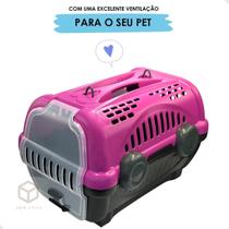 Caixa de Transporte para Pet Cachorro Cães Gatos Animais Domésticos Viagem Passeio - Furacão Pet