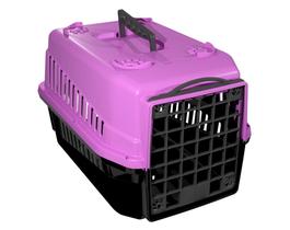 Caixa de Transporte para PET Gato Cachorro Número 1 Rosa - Mecpet