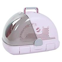 Caixa de Transporte para Pets Caixa de Areia Higiênica Gatos - Rosa