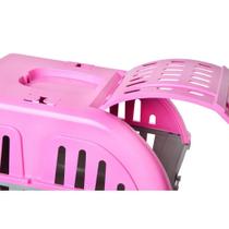 Caixa de Transporte para Pets Four Plastic Rosa