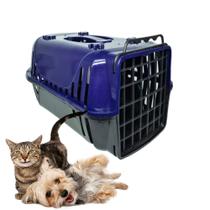 Caixa de Transporte Pet Animais Nº 1 Pequena Cachorro / Gato - Menplast