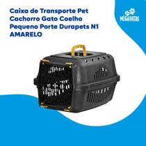 Caixa de Transporte Pet Cachorro Gato Coelho Pequeno Porte Durapets N1