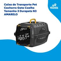 Caixa de Transporte Pet Cachorro Gato Coelho Tamanho 3 Durapets N3